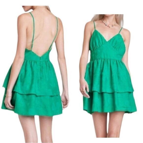 NEW-Women’s  Sleeveless Tiered Fit & Flare Dress - Picture 1 of 7